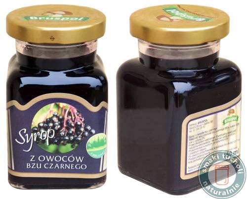 Syrop z Owocu Bzu Czarnego 150ml - Bruspol