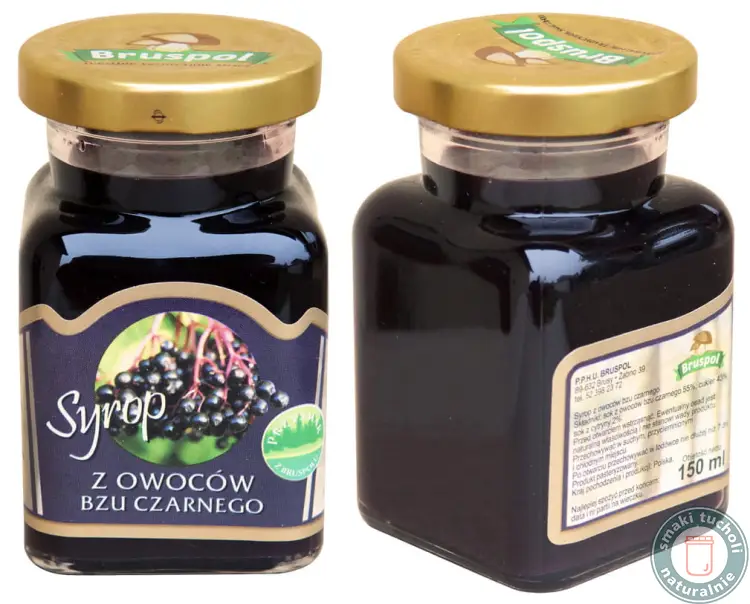 Syrop z Owocu Bzu Czarnego 150ml - Bruspol