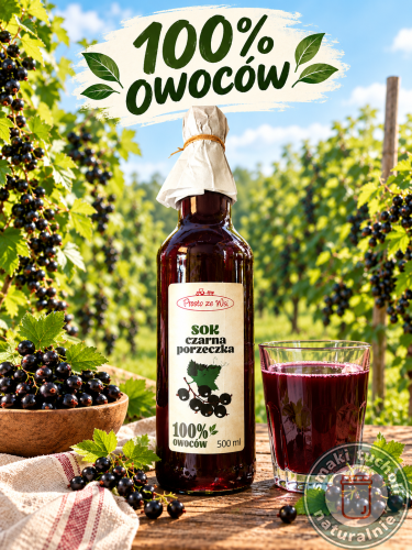 Sok z czarnej porzeczki 100% NFC 500ml