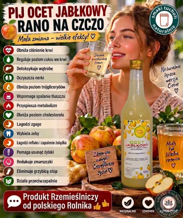 zdrowotne właściwości octu jabłkowego