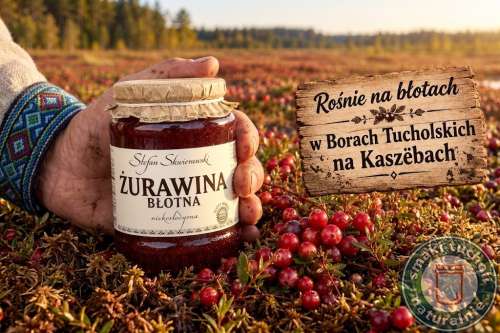 żurawiana błotna 720g w słoiku