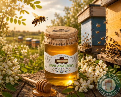 polski miód akacjowy z kaszub