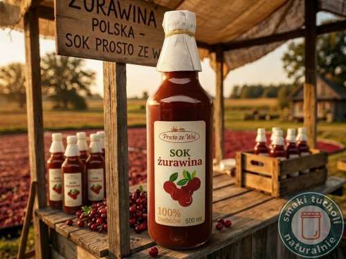 Sok z żurawiny 100% NFC 500ml