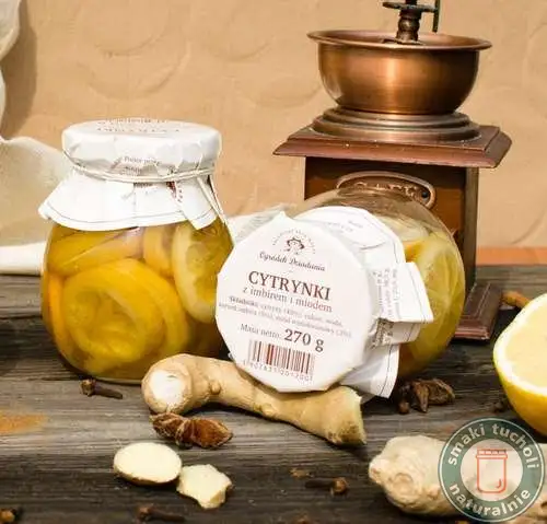 Cytrynki z Imbirem i Miodem 270g - Ogródek Dziadunia