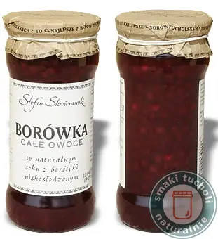 Borówka  całe Owoce w Soku 360g - Stefan Skwierawski