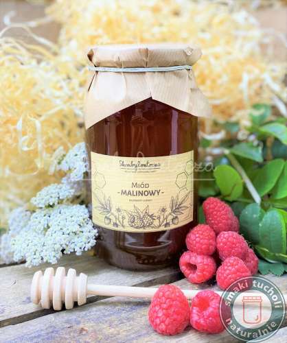 Miód Malinowy 370g - Skarby Roztocza
