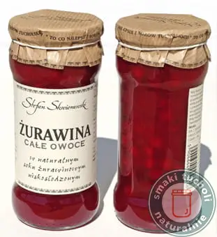 Żurawina całe Owoce w soku 360g - Stefan Skwierawski