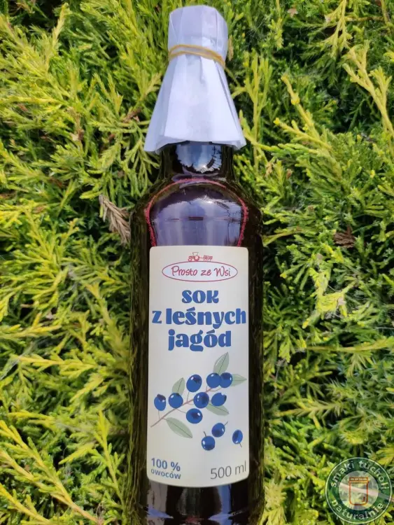 Sok z Leśnych Jagód 500ml - PROSTO ZE WSI