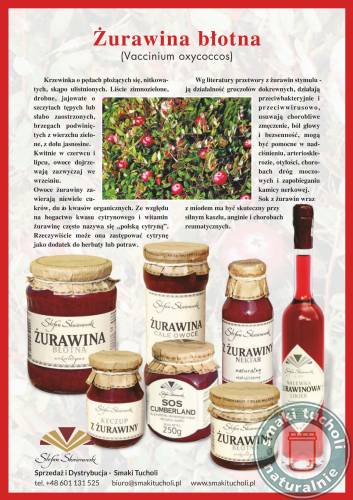 Żurawina - całe Owoce w soku 360g Stefan Skwierawski