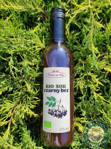 BIO Sok Czarny Bez nie słodzony 375ml