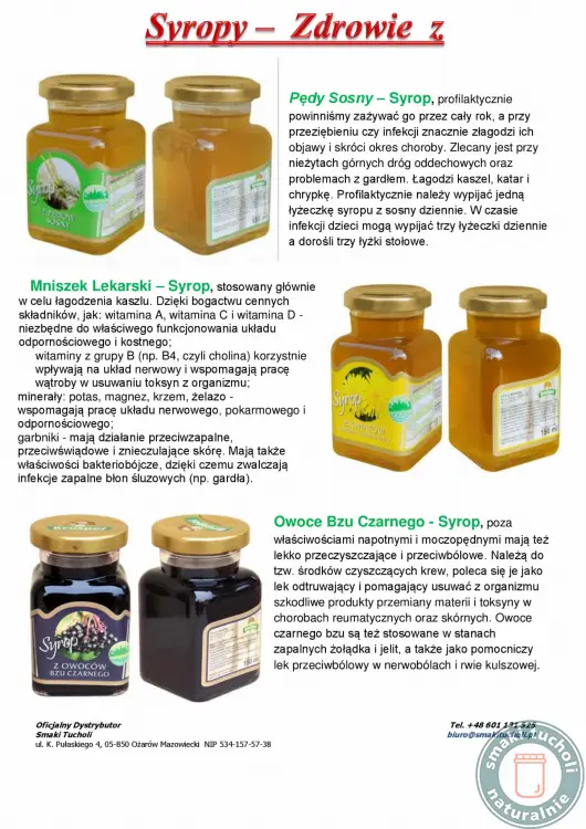 Syrop z kwiatów Mniszka Lekarskiego