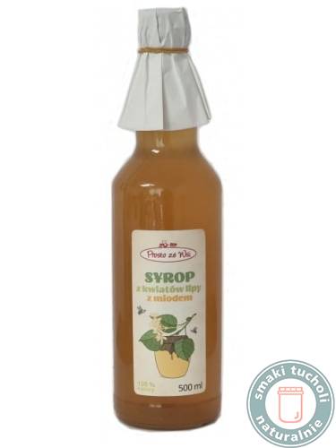 syrop z kwiatów lipy z miodem lipowym 500ml
