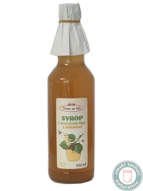 syrop z kwiatów lipy z miodem lipowym 500ml