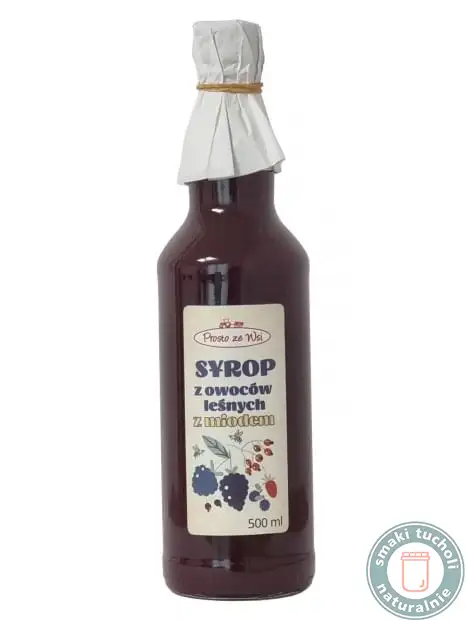 syrop z owoców leśnych z miodem Prosto ze wsi
